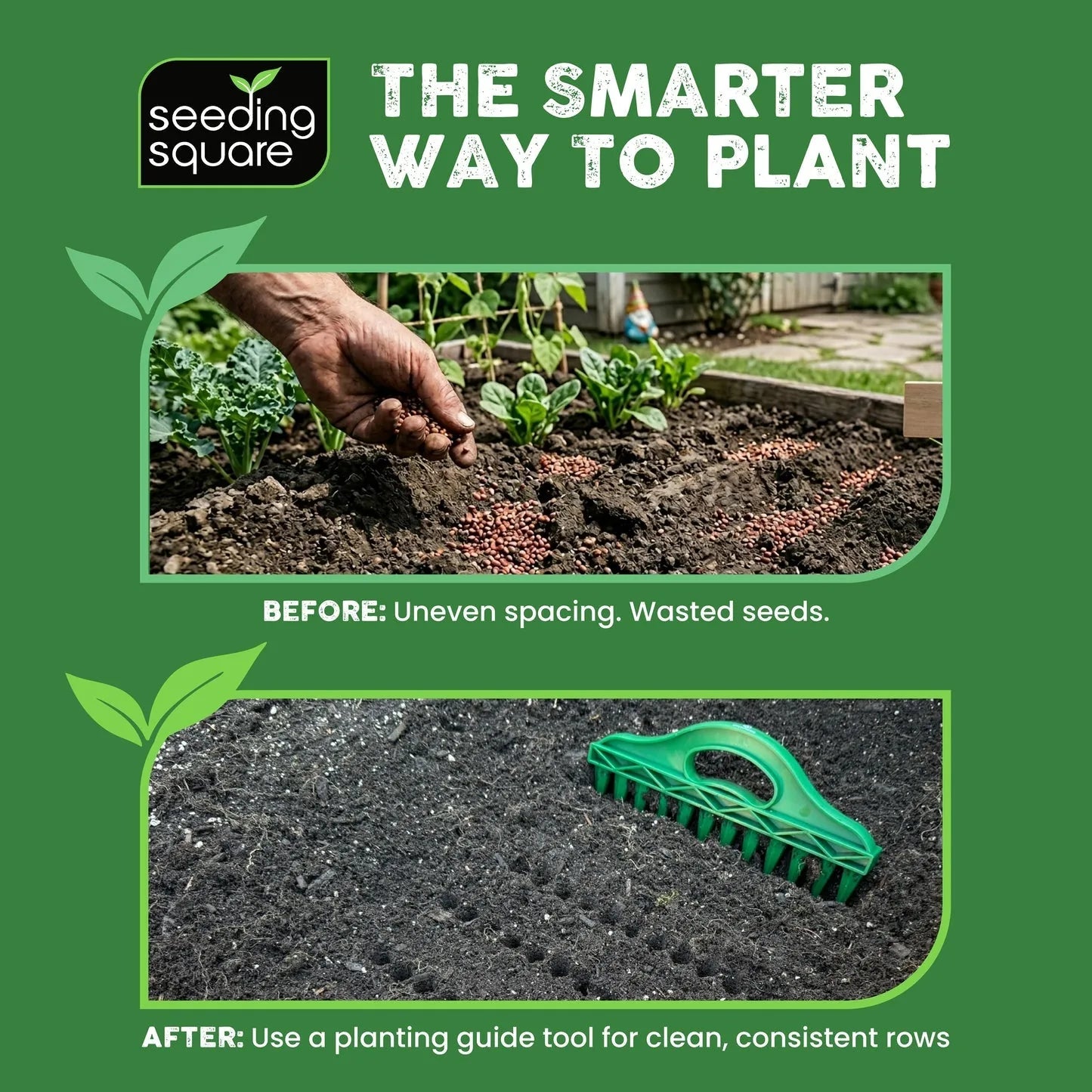 12-Hole Garden Seed Spacing Dibbler