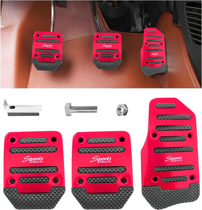 Aluminum Car Pedal Covers – 3 Piece Set