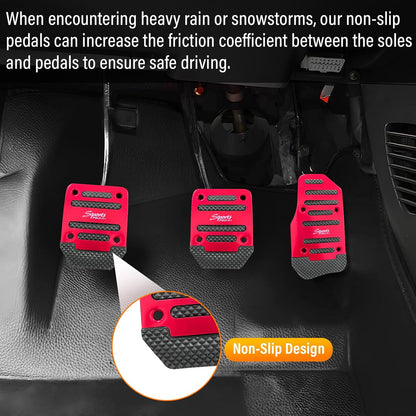 Aluminum Car Pedal Covers – 3 Piece Set
