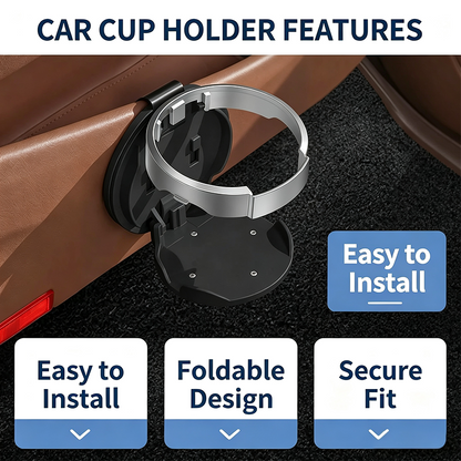 Foldable Car Door Cup Holder