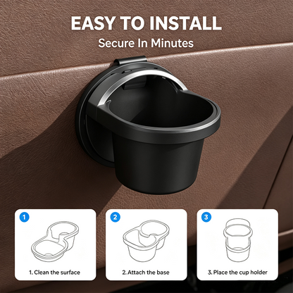 Foldable Car Door Cup Holder