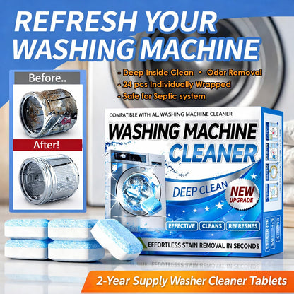 Washing Machine Cleaner Tablets – 24 Pack