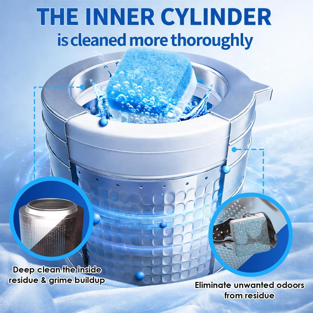 Washing Machine Cleaner Tablets – 24 Pack