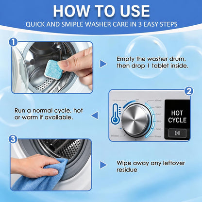 Washing Machine Cleaner Tablets – 24 Pack
