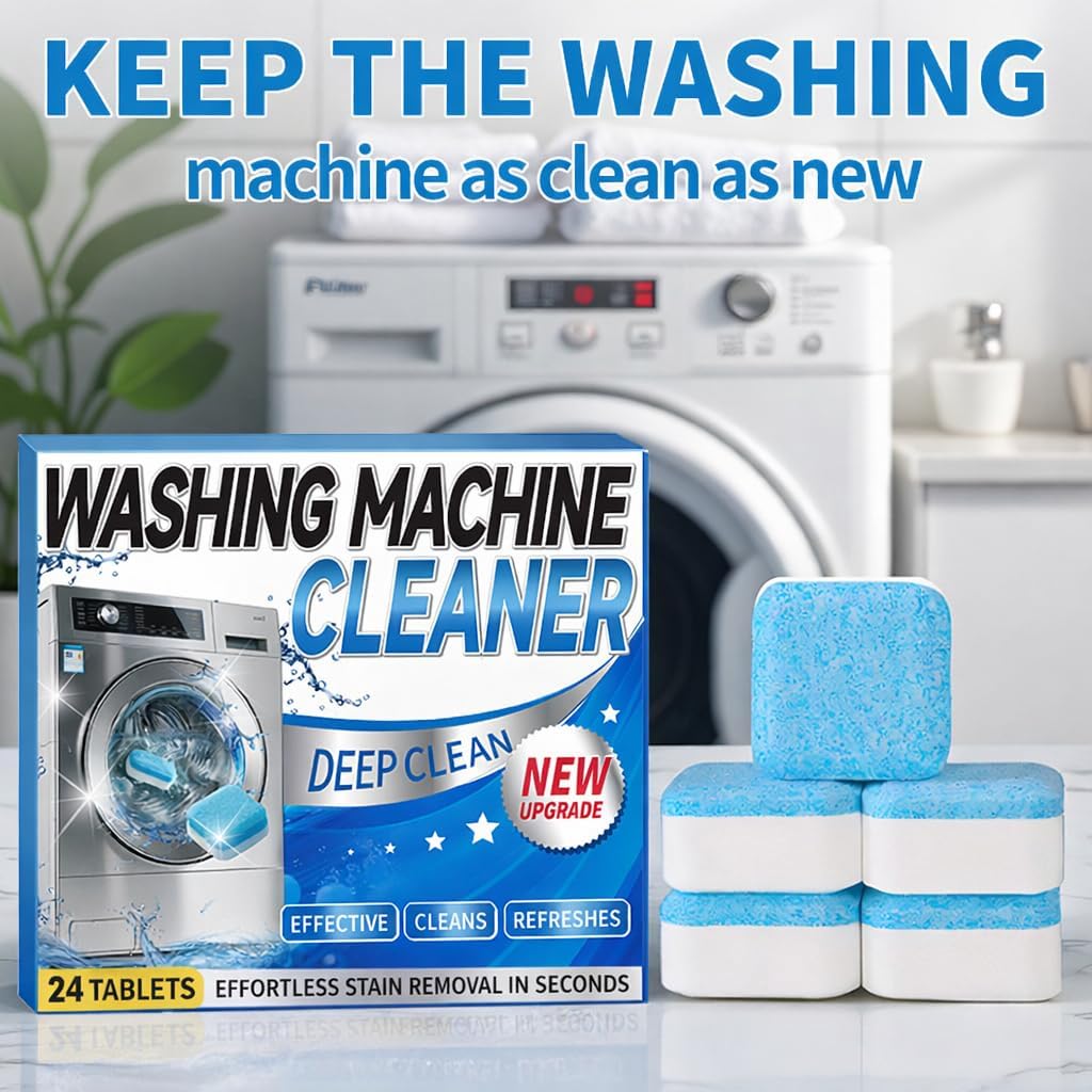 Washing Machine Cleaner Tablets – 24 Pack