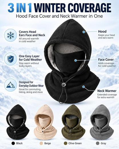 Fleece Hood and Neck Warmer