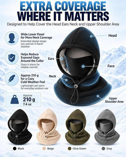 Fleece Hood and Neck Warmer