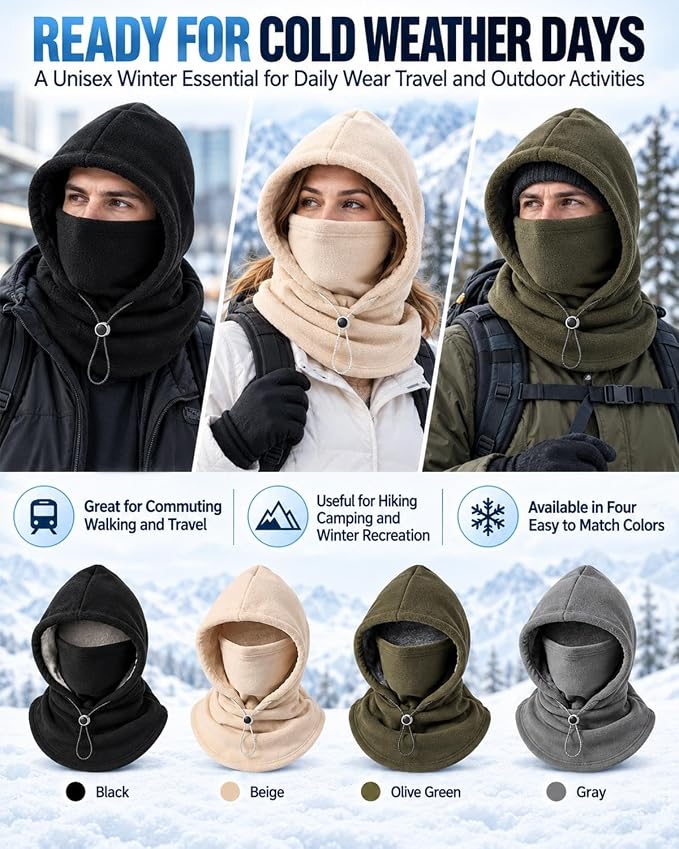 Fleece Hood and Neck Warmer