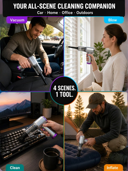 Cordless 2-in-1 Handheld Car Vacuum & Blower