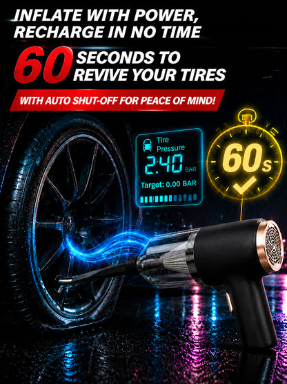 Cordless 2-in-1 Handheld Car Vacuum & Blower