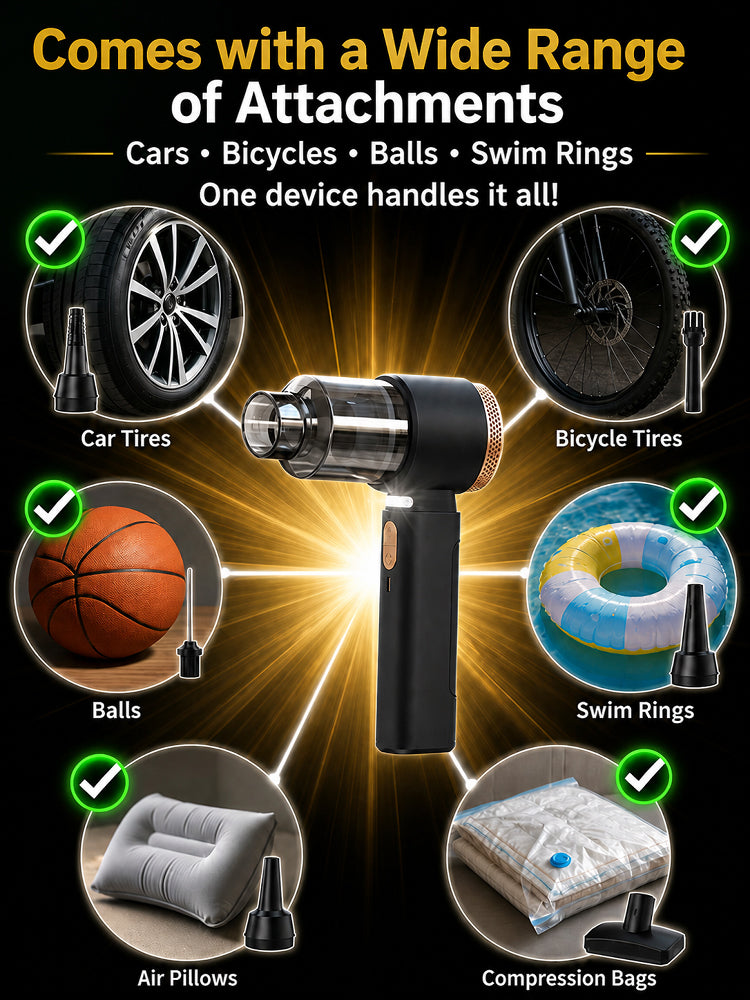 Cordless 2-in-1 Handheld Car Vacuum & Blower