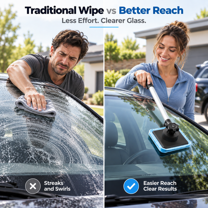 Dual-Sided Magnetic Car Windshield Cleaning Tool