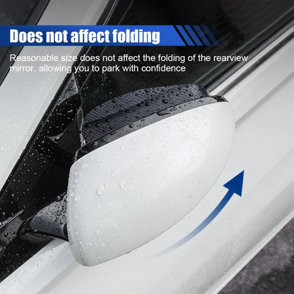 2-in-1 Car Rain Eyebrow Blind-Spot Mirrors – Set of 2