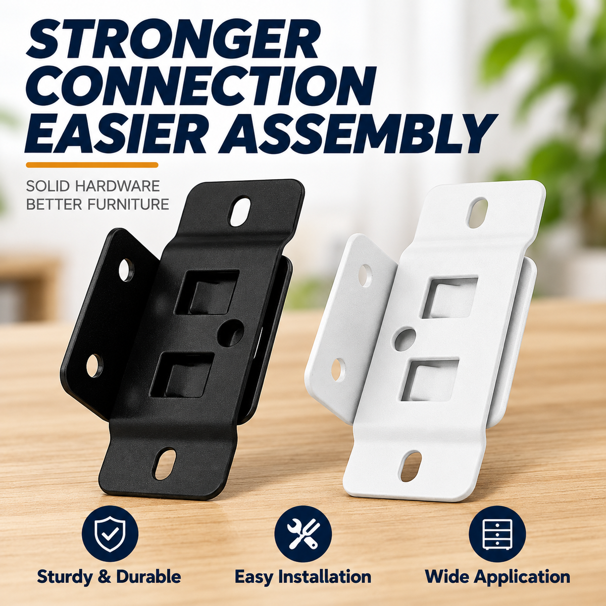 Interlocking Furniture Connector Brackets – 20 Pack for Modular Seating
