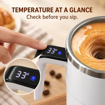 Rechargeable Self-Stirring Mug for Coffee and Everyday Drinks