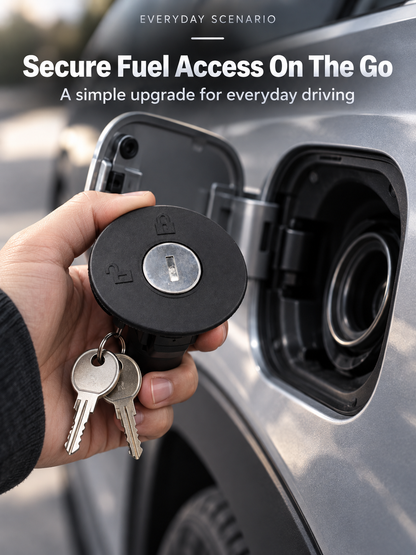 Locking Fuel Tank Cap with Keys for Compatible Vehicles
