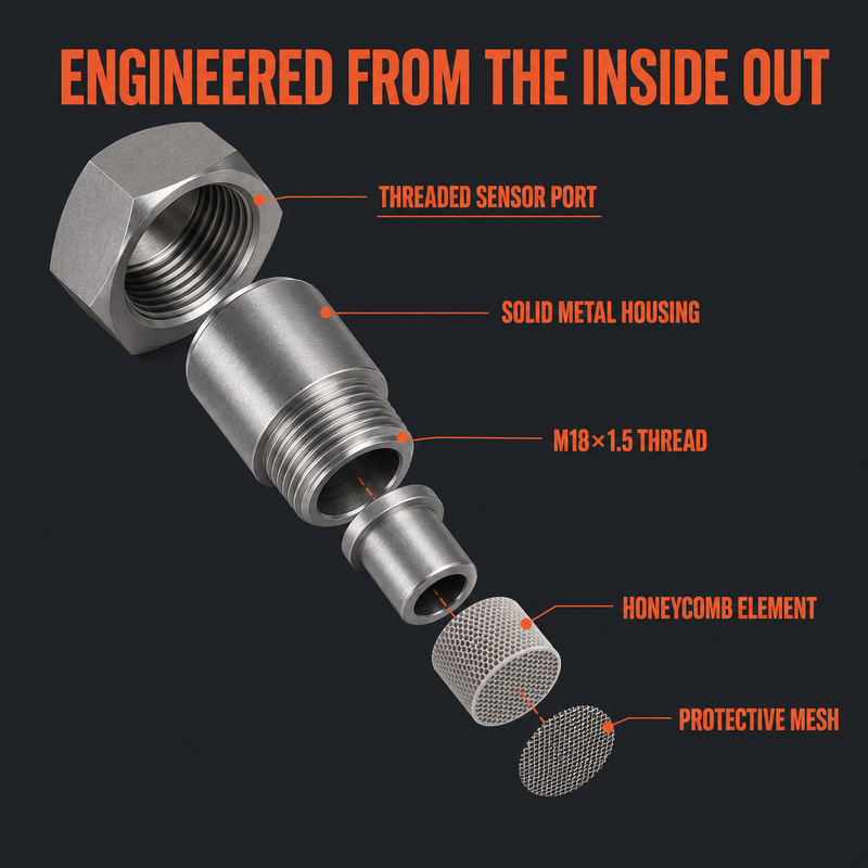 M18 × 1.5 Oxygen Sensor Spacer Pair for Vehicle Exhausts