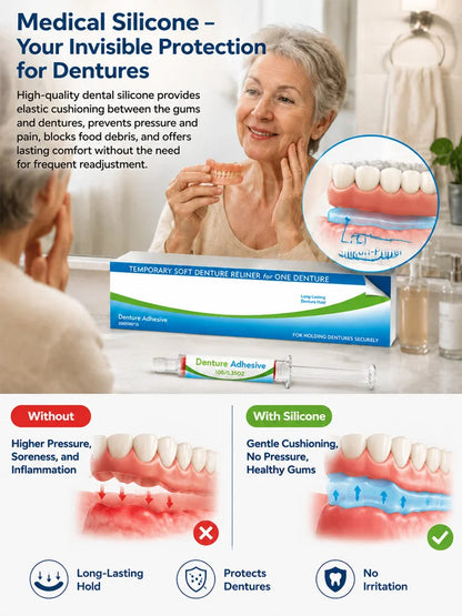 Denture Adhesive Cream Twin Pack, 10 g Tubes