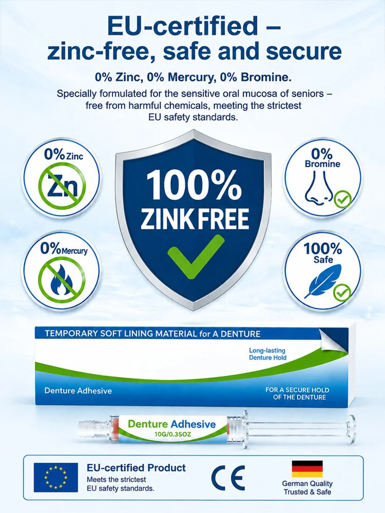 Denture Adhesive Cream Twin Pack, 10 g Tubes