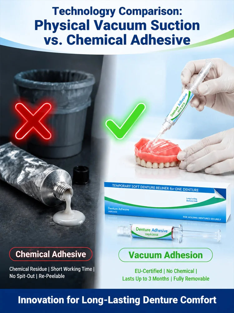 Denture Adhesive Cream Twin Pack, 10 g Tubes