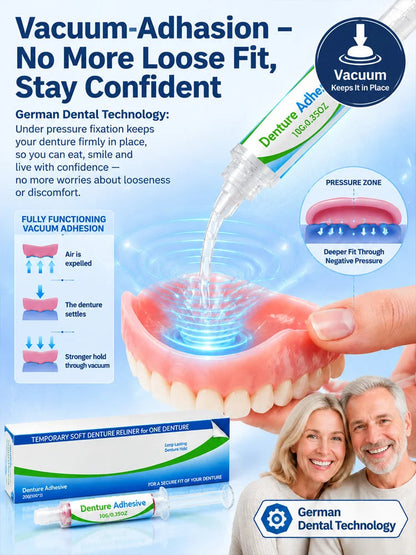 Denture Adhesive Cream Twin Pack, 10 g Tubes