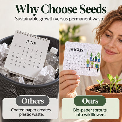 2027 Plantable Seed Calendar with Display Stand