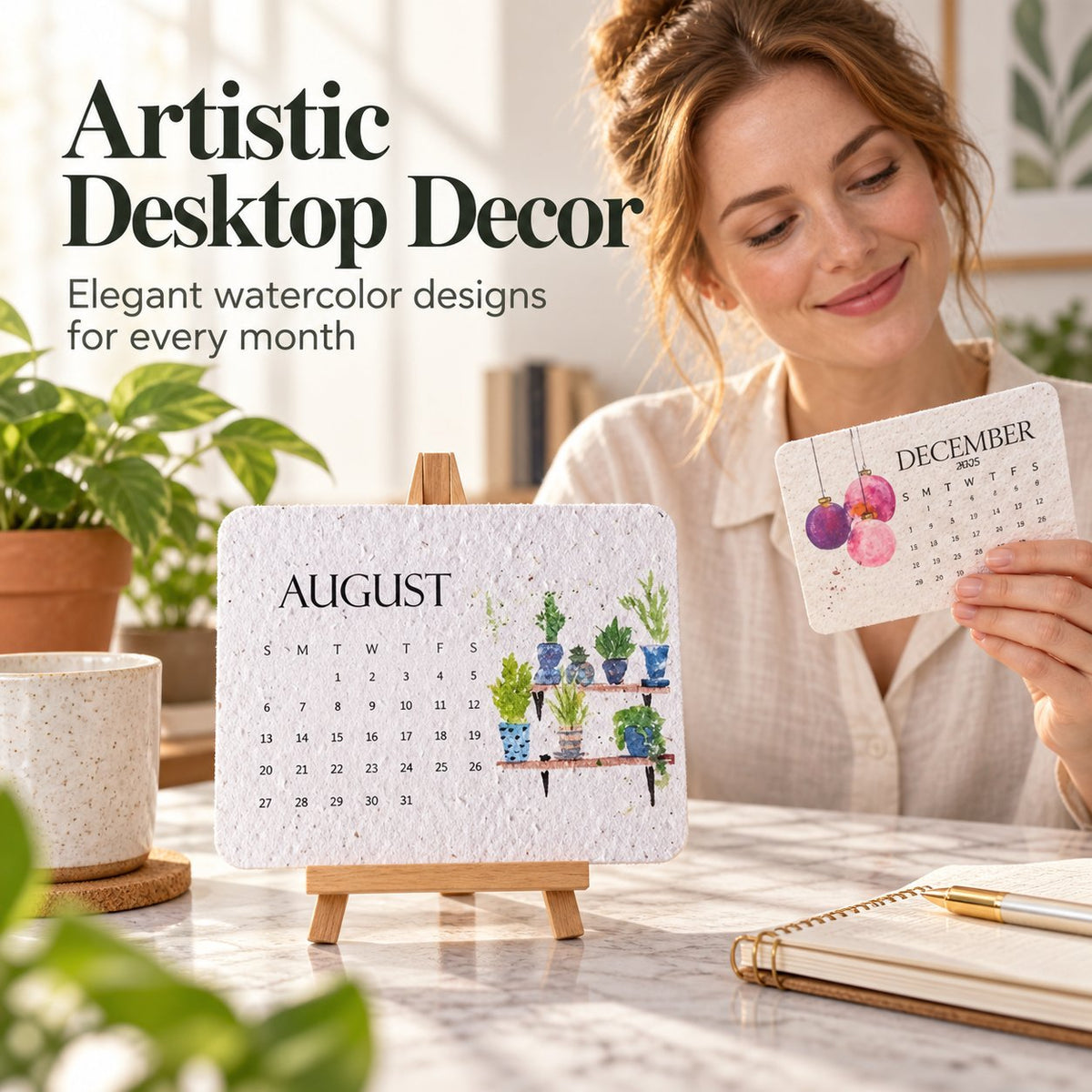 2027 Plantable Seed Calendar with Display Stand