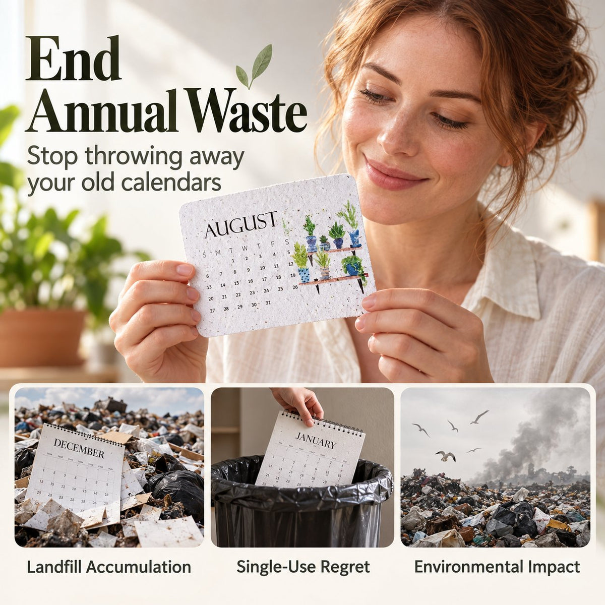 2027 Plantable Seed Calendar with Display Stand
