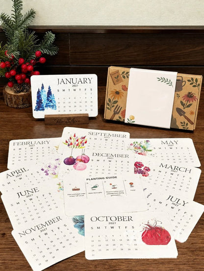 2027 Plantable Seed Calendar with Display Stand