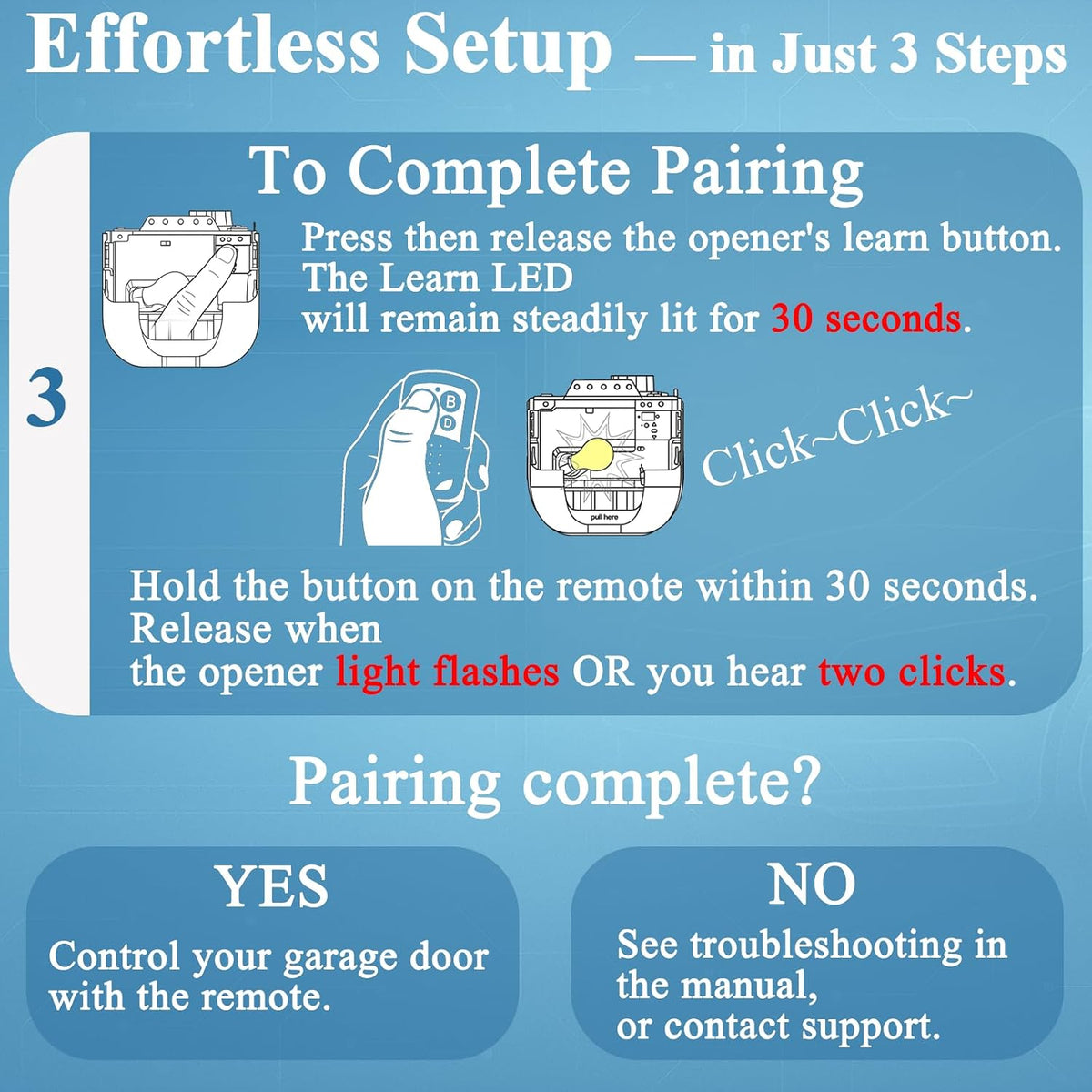 433 MHz Copy Remote with Two Button Layouts