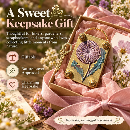 Mini Metal Flower Press Kit with Paper and Wrench