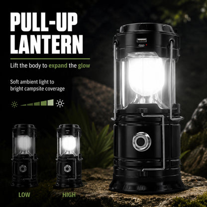 Collapsible Solar Lantern for Camping and Emergency Light