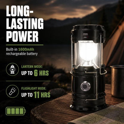 Collapsible Solar Lantern for Camping and Emergency Light