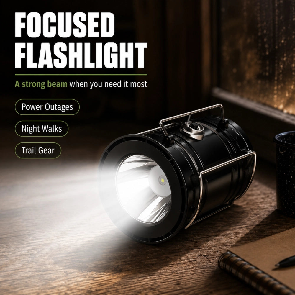 Collapsible Solar Lantern for Camping and Emergency Light