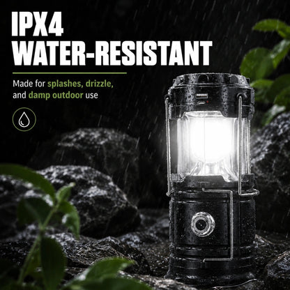 Collapsible Solar Lantern for Camping and Emergency Light