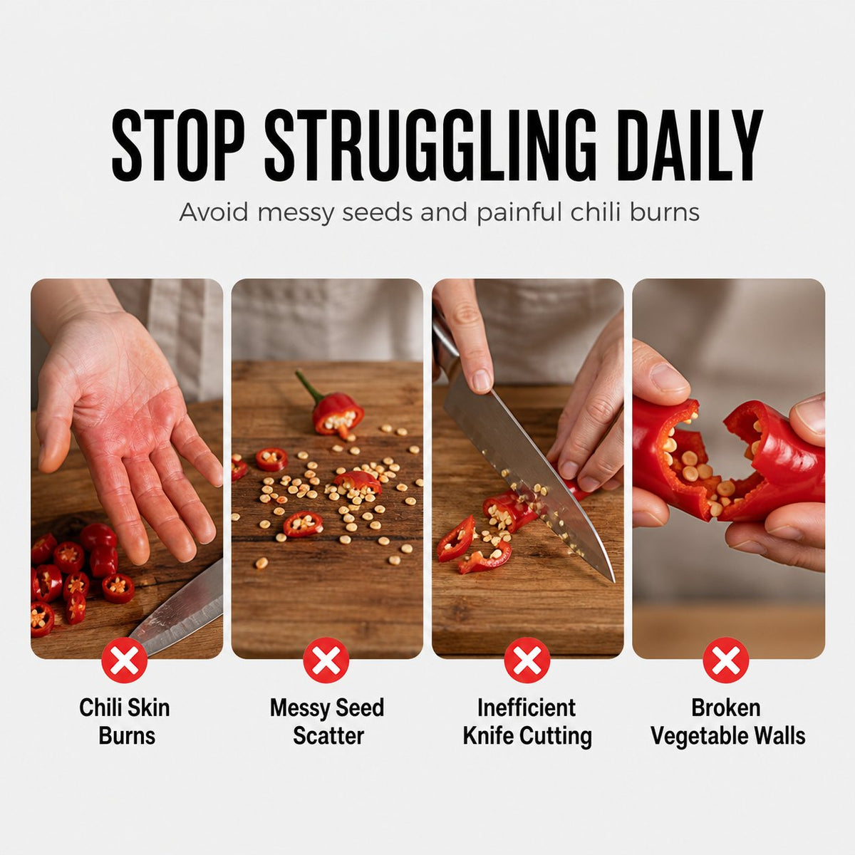 Stainless Steel Pepper Corer for Quick Seed Removal