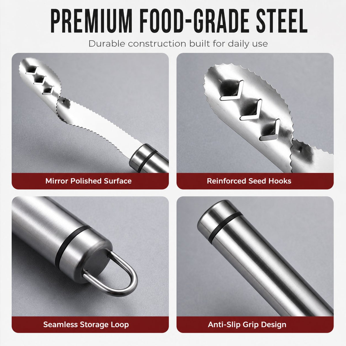 Stainless Steel Pepper Corer for Quick Seed Removal