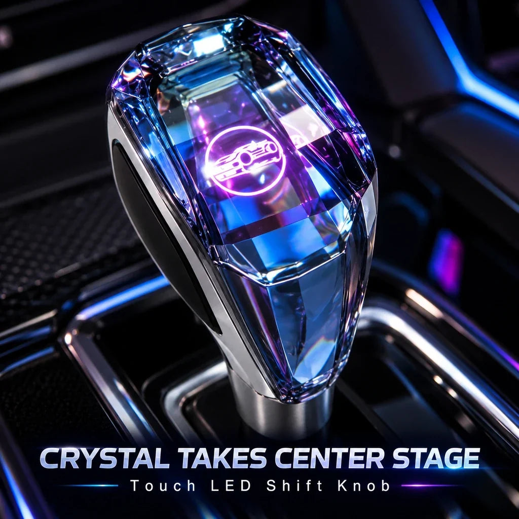 Faceted LED Gear Shift Knob for Compatible Manual Cars