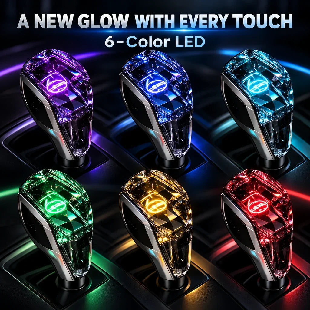 Faceted LED Gear Shift Knob for Compatible Manual Cars
