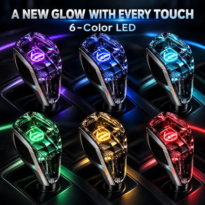 Faceted LED Gear Shift Knob for Compatible Manual Cars