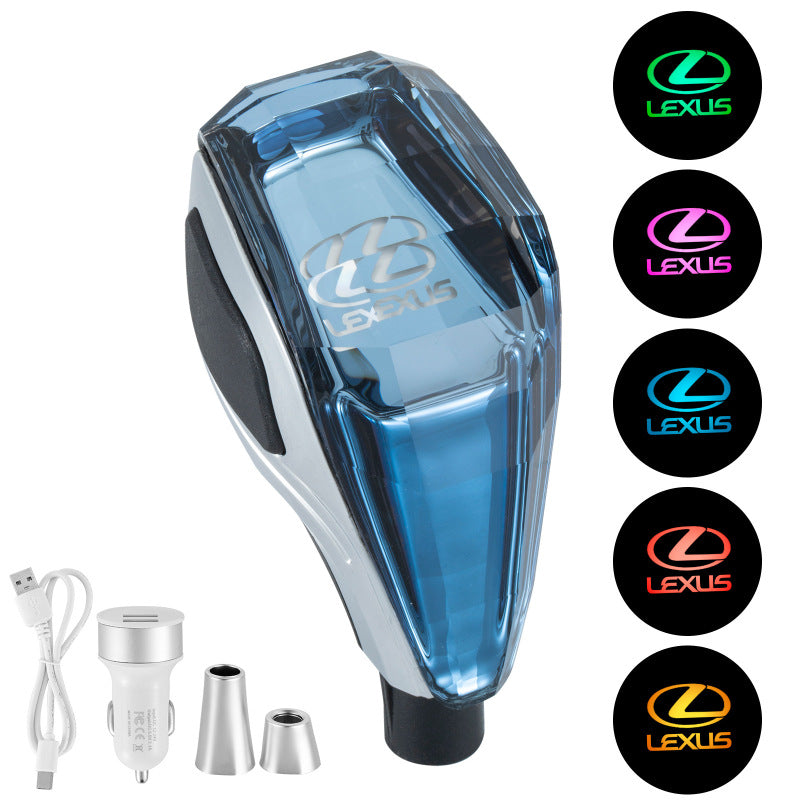Faceted LED Gear Shift Knob for Compatible Manual Cars