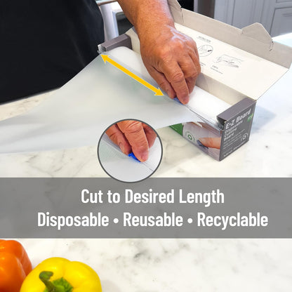 Cut-to-Length Disposable Prep Mat Set with Two Refill Rolls