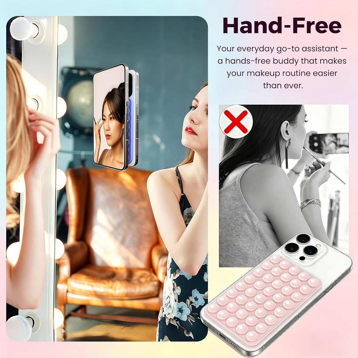 Double-Sided Suction Phone Mount Pads, 2-Pack