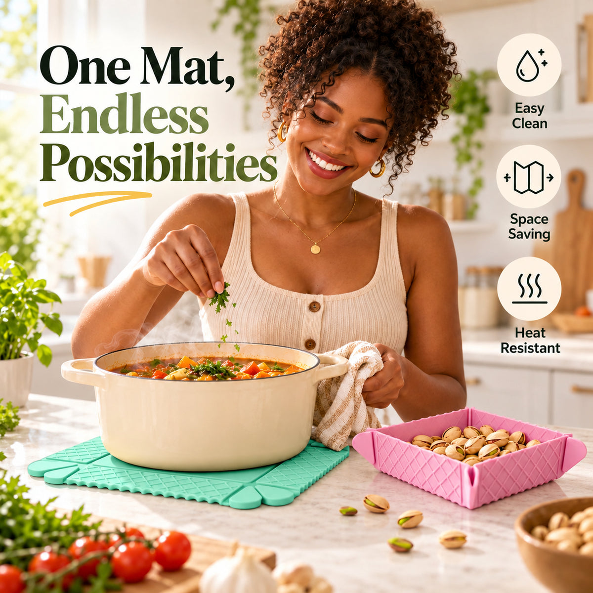 English Foldable Silicone Heat-Resistant Mat — 3
