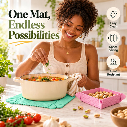 English Foldable Silicone Heat-Resistant Mat — 3