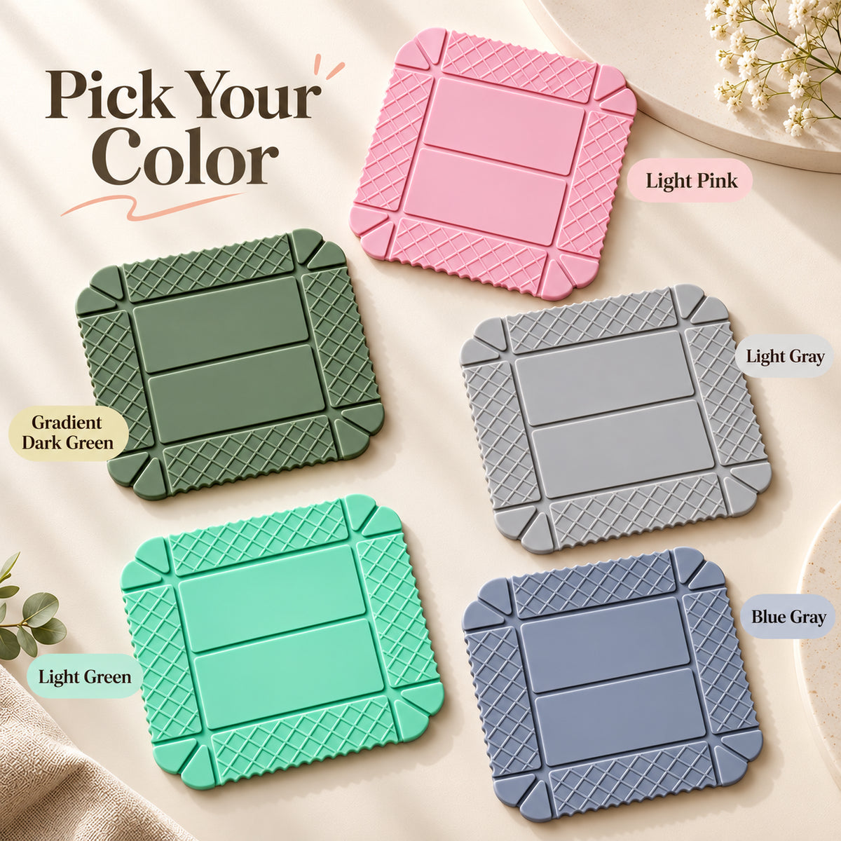 English Foldable Silicone Heat-Resistant Mat — 6