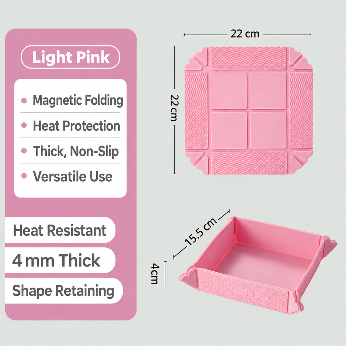 English Foldable Silicone Heat-Resistant Mat — 8