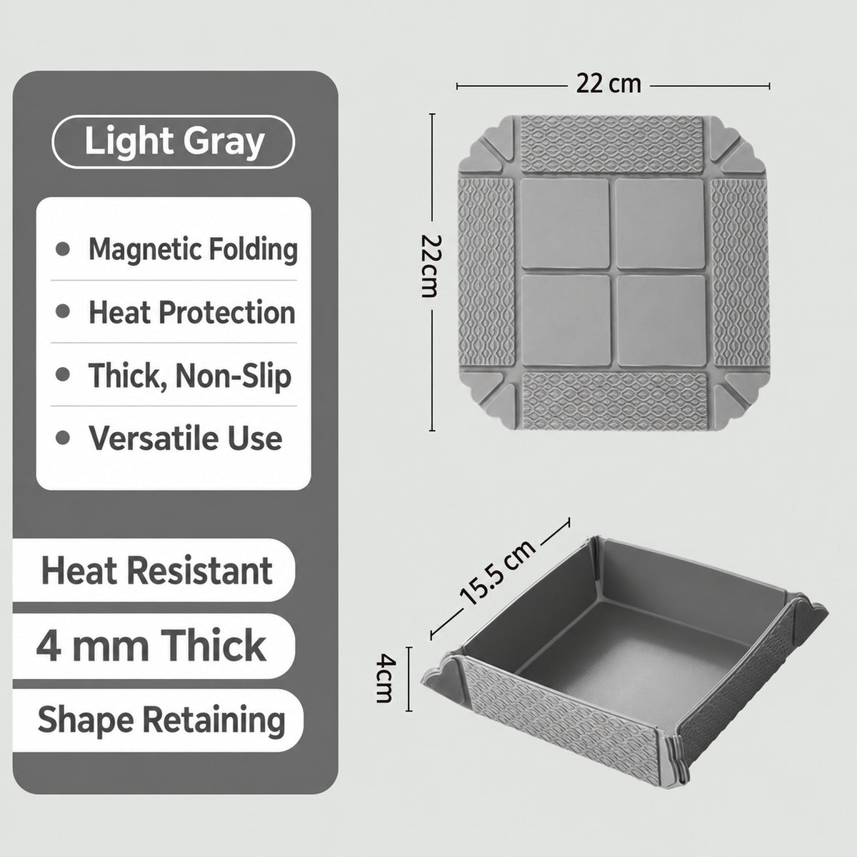 English Foldable Silicone Heat-Resistant Mat — 10
