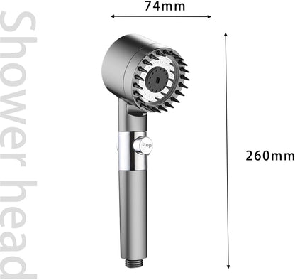 Shower Head with Handheld. Shower Heads High Pressure.3 Modes Filtered Showerhead Water Saving with 59″Replacement Hose/Bracket/Cotton Filters