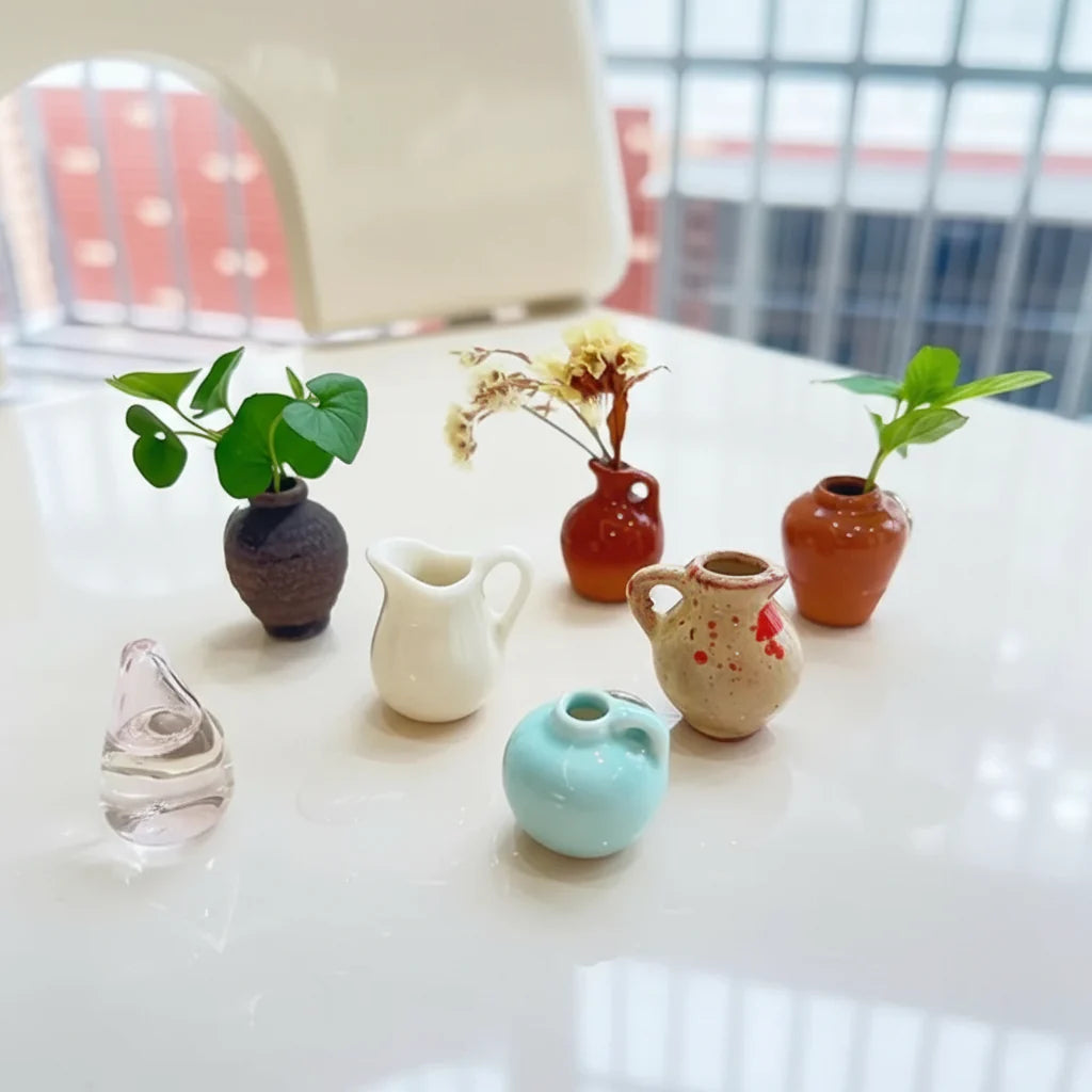 Mini Flower Vase Fridge Magnets